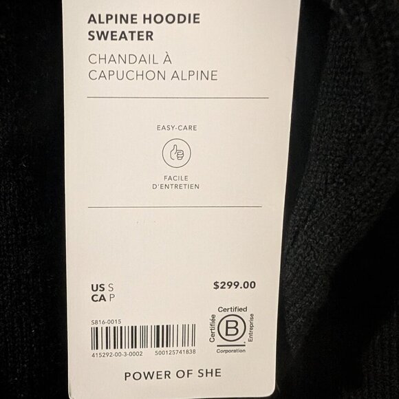 Athleta | Alpine Wool-Cashmere Hoodie Sweater In Black - Picture 6 of 15